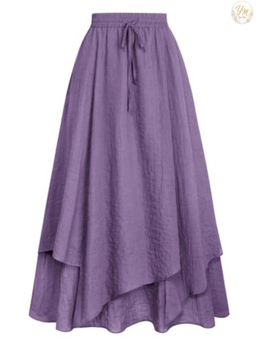 Renaissance Maxi Skirt Double Layer A-Line Peasant Long Skirt